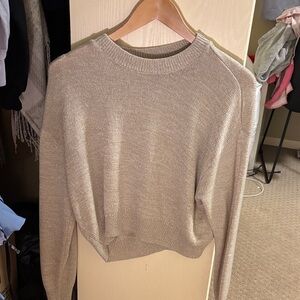 H&M Light Brown Crew Neck Sweater